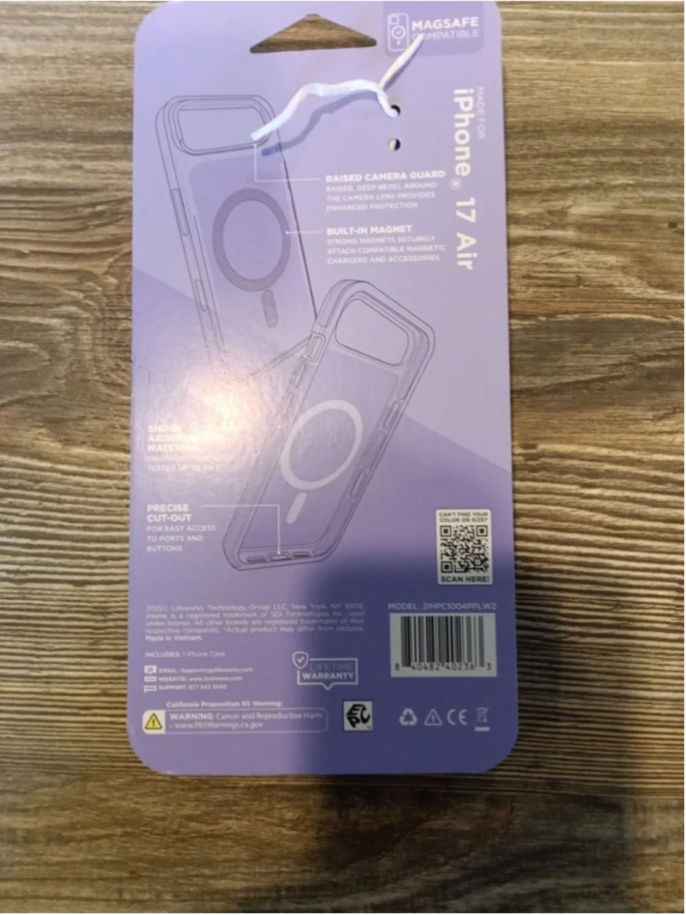 iPhone 17 Air Case MagSafe - Velocase Glossy Purple. New.